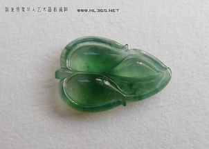翡翠A货玻璃种荧光叶 自然与工艺的完美邂逅，正品保障值得收藏